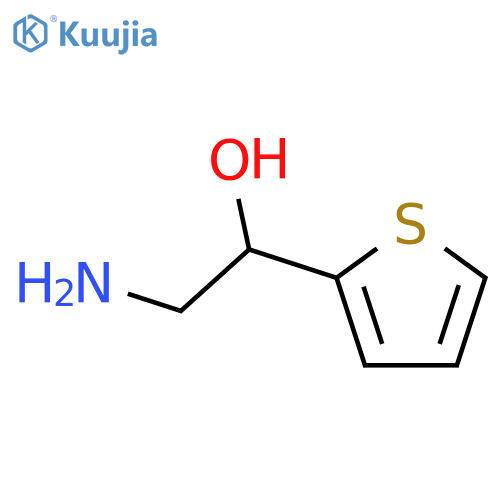 2-amino-1-thiophen-2-yl-ethanol structure