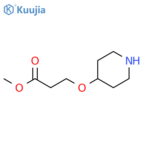 methyl 3-(piperidin-4-yloxy)propanoate structure