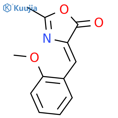 5(4H)-Oxazolone, 4-[(2-methoxyphenyl)methylene]-2-methyl- structure