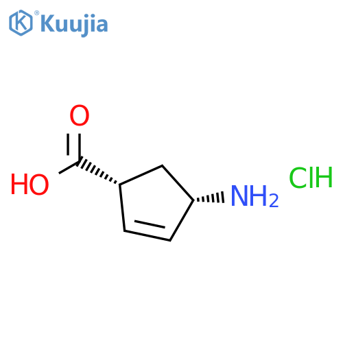 (1s,4r)-4-amino-2-cyclopentene-1-carboxylic Acid Hydrochloride (1 :1) structure