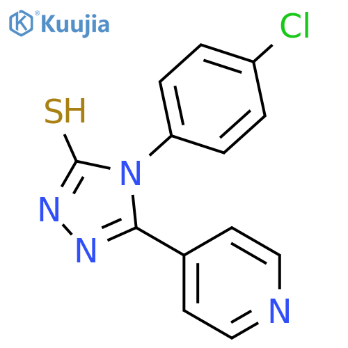 4-(4-Chlorophenyl)-5-(pyridin-4-yl)-4H-1,2,4-triazole-3-thiol structure