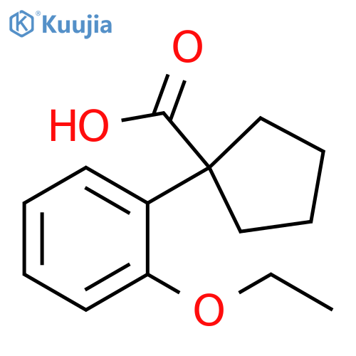 1-(2-ethoxyphenyl)cyclopentane-1-carboxylic acid structure