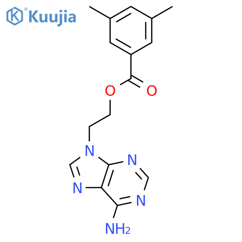 BENZOIC ACID, 3,5-DIMETHYL-, 2-(6-AMINO-9H-PURIN-9-YL)ETHYL ESTER structure