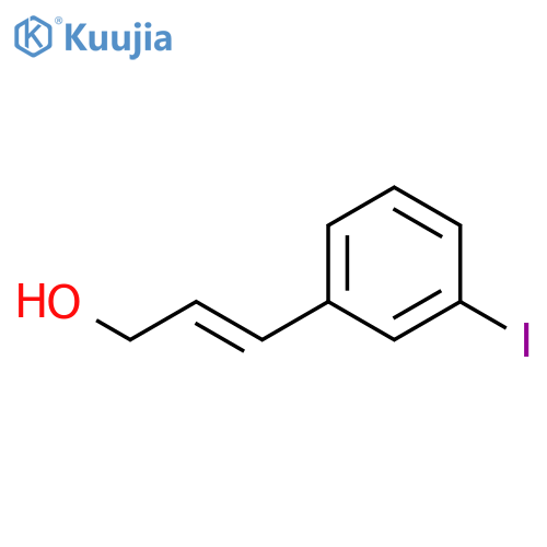 2-Propen-1-ol, 3-(3-iodophenyl)-, (2E)- structure