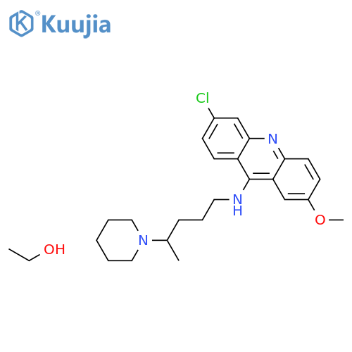 6-CHLORO-2-METHOXY-N-(4-PIPERIDIN-1-YLPENTYL)ACRIDIN-9-AMINE; ETHANOL structure