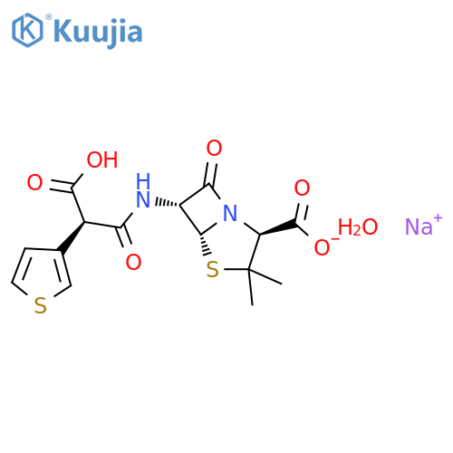 Ticarcillin sodium structure