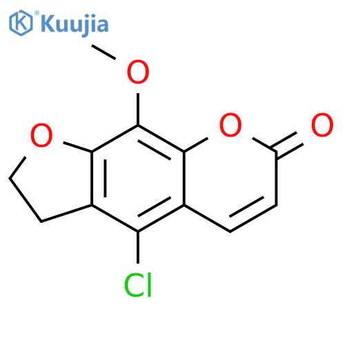 4-chloro-9-methoxy-2,3-dihydro-7H-furo[3,2-g]chromen-7-one structure
