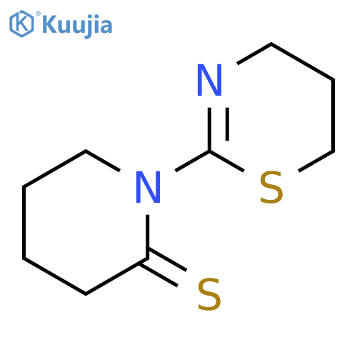 2-Piperidinethione, 1-(5,6-dihydro-4H-1,3-thiazin-2-yl)- structure