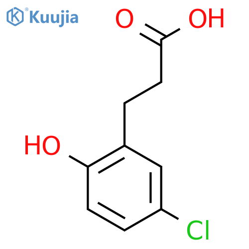 3-(5-Chloro-2-hydroxyphenyl)propanoic acid structure