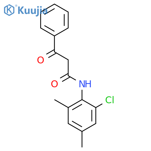 N-(2-chloro-4,6-dimethylphenyl)-3-oxo-3-phenylpropanamide structure