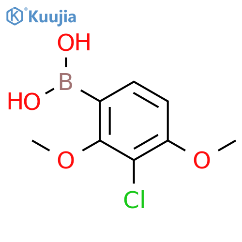 BORONIC ACID, (3-CHLORO-2,4-DIMETHOXYPHENYL)- structure