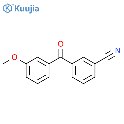3-(3-methoxybenzoyl)benzonitrile structure