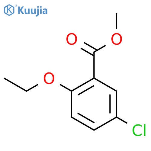BENZOIC ACID, 5-CHLORO-2-ETHOXY-, METHYL ESTER structure