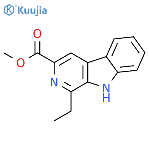 9H-Pyrido[3,4-b]indole-3-carboxylic acid, 1-ethyl-, methyl ester structure
