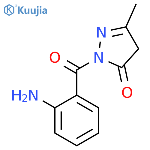 2-(2-Aminobenzoyl)-5-methyl-2,4-dihydro-3H-pyrazol-3-one structure