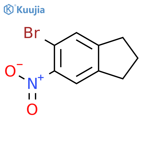 5-bromo-6-nitro-2,3-dihydro-1H-indene structure
