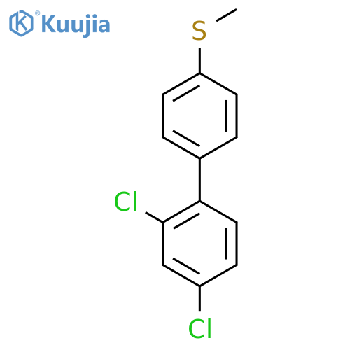 2,4-Dichloro-4'-methylsulfanyl-biphenyl structure