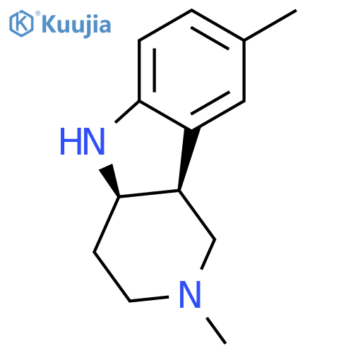 rac-(4aR,9bS)-2,8-dimethyl-1H,2H,3H,4H,4aH,5H,9bH-pyrido4,3-bindole structure