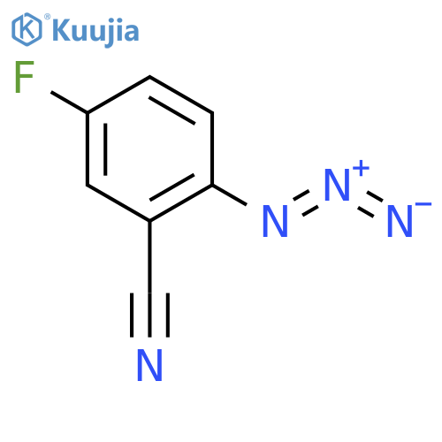 2-azido-5-fluorobenzonitrile structure
