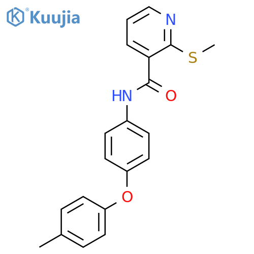 2-(Methylthio)-N-(4-(p-tolyloxy)phenyl)nicotinamide structure