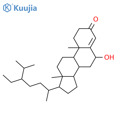 (24R)-24-ethyl-cholest-4-en-6beta-ol-3-one structure
