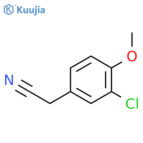2-(3-chloro-4-methoxyphenyl)acetonitrile structure