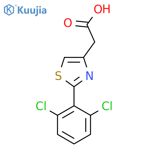 2-(2,6-Dichlorophenyl)-1,3-thiazol-4-ylacetic acid structure