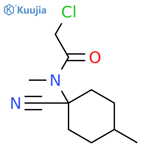 2-chloro-N-(1-cyano-4-methylcyclohexyl)-N-methylacetamide structure
