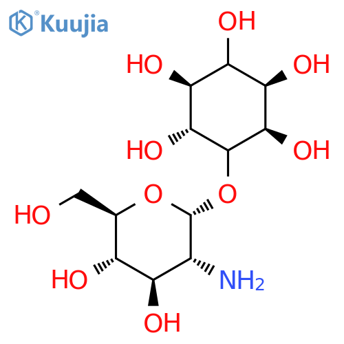 (2R,3R,5S,6R)-2,3,4,5,6-pentahydroxycyclohexyl 2-amino-2-deoxy-alpha-D-glucopyranoside structure