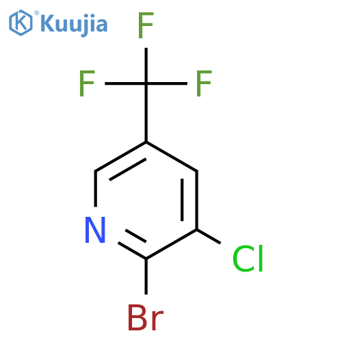 2-Bromo-3-chloro-5-(trifluoromethyl)pyridine structure