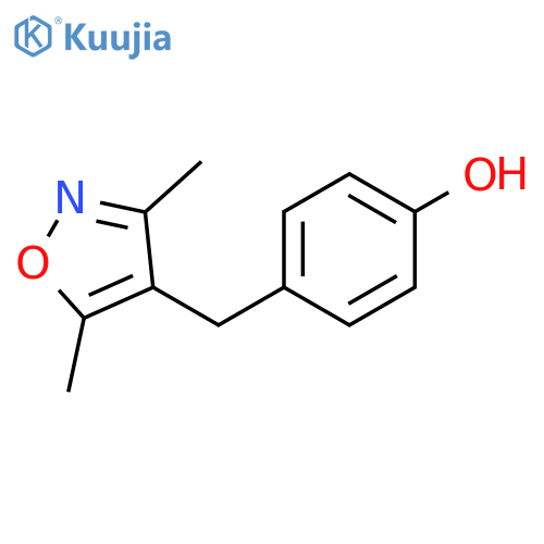 4-(3,5-Dimethyl-4-isoxazolyl)methylbenzenol structure