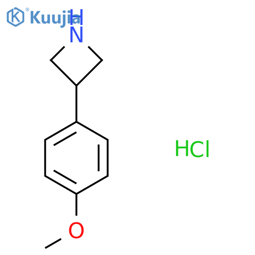 3-(4-Methoxyphenyl)azetidine hydrochloride structure