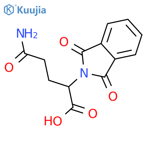 4-carbamoyl-2-(1,3-dioxo-2,3-dihydro-1H-isoindol-2-yl)butanoic acid structure