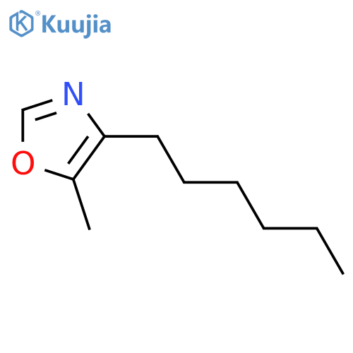 Oxazole, 4-hexyl-5-methyl- structure