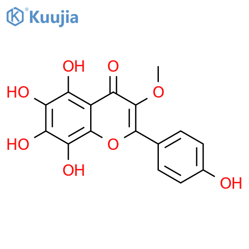 3,4',5,6,7,8-Hexahydroxyflavone; 3-Me ether structure