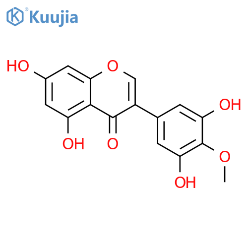 3-(3,5-dihydroxy-4-methoxyphenyl)-5,7-dihydroxy-4H-chromen-4-one structure