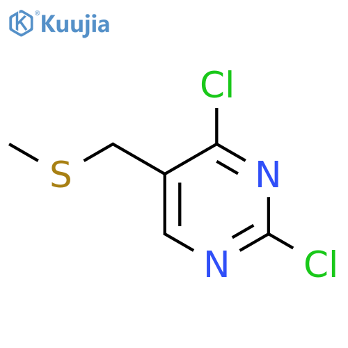 Pyrimidine, 2,4-dichloro-5-[(methylthio)methyl]- structure