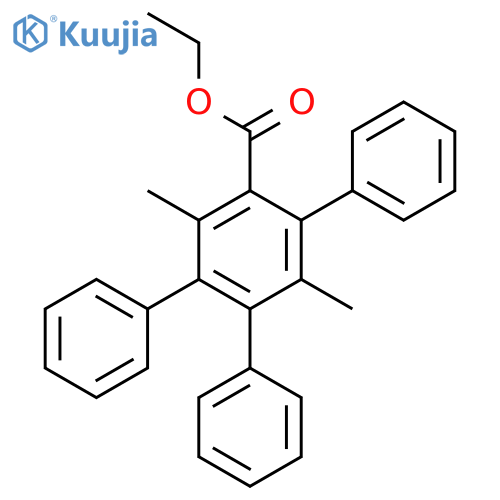 [1,1':2',1''-Terphenyl]-4'-carboxylicacid, 3',6'-dimethyl-5'-phenyl-, ethyl ester (9CI) structure