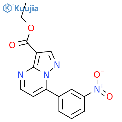 ethyl 7-(3-nitrophenyl)pyrazolo1,5-apyrimidine-3-carboxylate structure