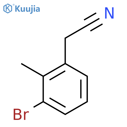 2-(3-Bromo-2-methylphenyl)acetonitrile structure