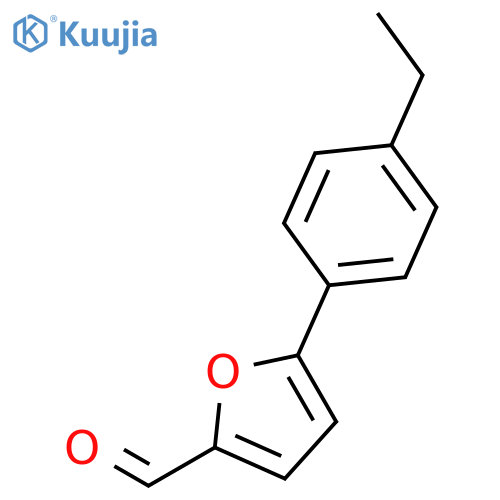5-(4-ethylphenyl)furan-2-carbaldehyde structure
