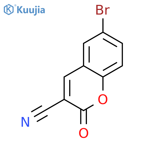 2H-1-Benzopyran-3-carbonitrile,6-bromo-2-oxo- structure