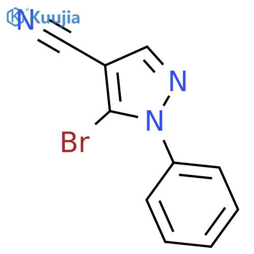 5-Bromo-1-phenyl-1H-pyrazole-4-carbonitrile structure