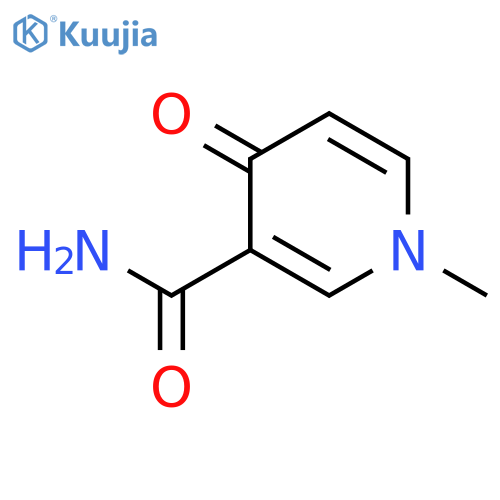 1,4-Dihydro-1-methyl-4-oxo-3-pyridinecarboxamide structure