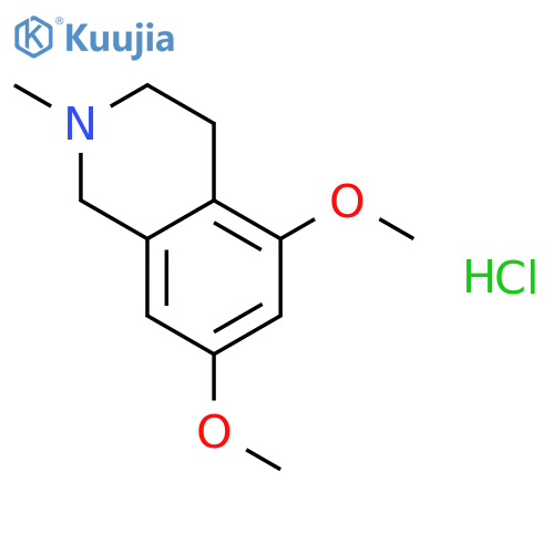 5,7-Dimethoxy-2-methyl-1,2,3,4-tetrahydroisoquinoline hydrochloride structure