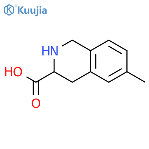 6-methyl-1,2,3,4-tetrahydroisoquinoline-3-carboxylic acid structure