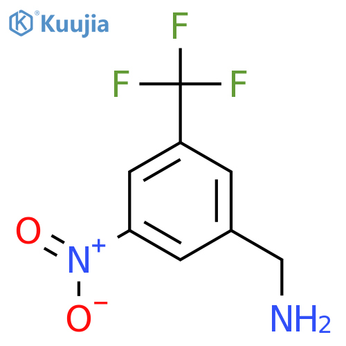 3-nitro-5-(trifluoromethyl)phenylmethanamine structure