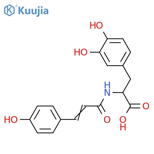 2-Amino-3-(3,4-dihydroxyphenyl)propanoic acid; (S)-form, N-(4-Hydroxy-Z-cinnamoyl) structure