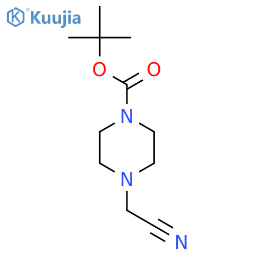 tert-Butyl 4-(cyanomethyl)piperazine-1-carboxylate structure