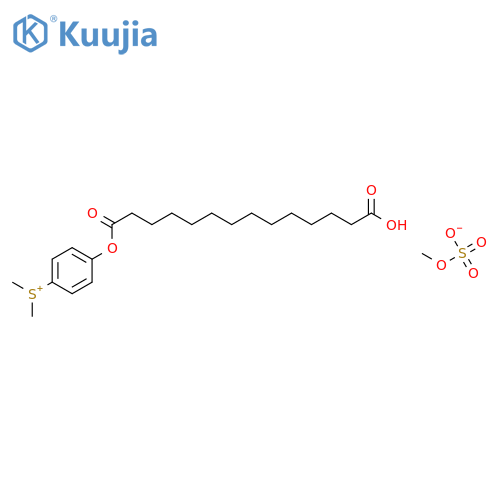 SULFONIUM, [4-[(13-CARBOXY-1-OXOTRIDECYL)OXY]PHENYL]DIMETHYL-, METHYLSULFATE structure